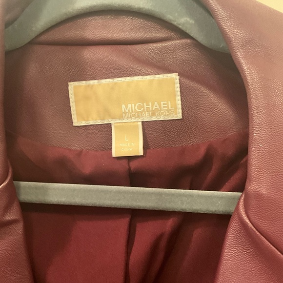 Michael Kors Faux Leather jacket Size L - Picture 3 of 3